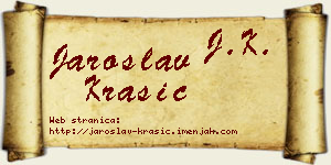 Jaroslav Krasić vizit kartica